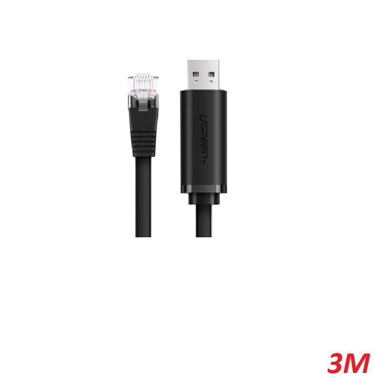 Ugreen 60813 3M สายการเขียนโปรแกรม USB เป็น RJ45 CM204