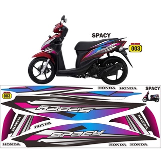 สติกเกอร์รถจักรยานยนต์ Honda SPACY