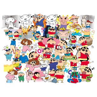 ลดราคา พร้อมส่ง !!! สติกเกอร์ ชินจัง Crayon Shinchan 40 pcs ติดรถยนต์ สเก็ตบอร์ด โทรศัพท์ แล็ปท็อป