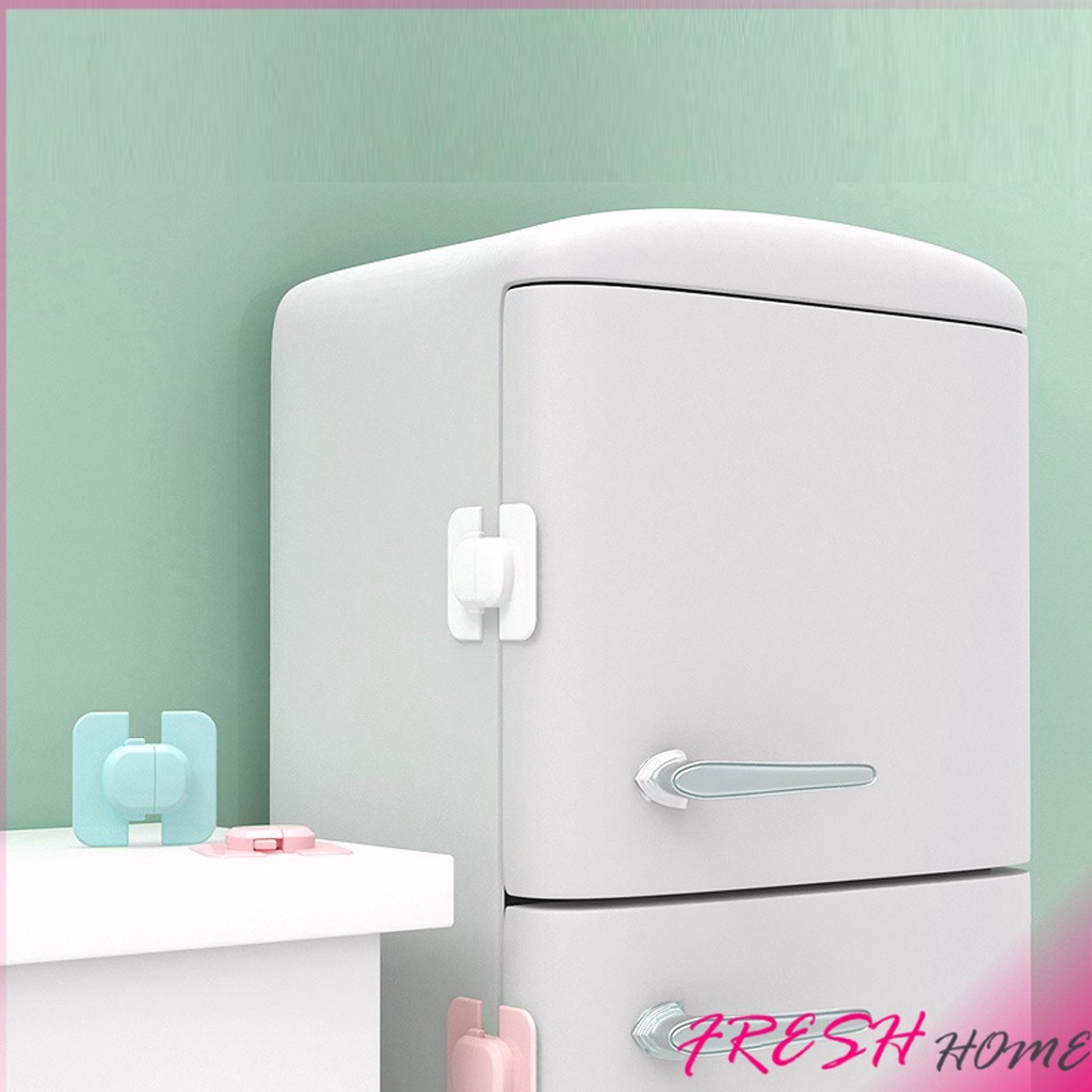 ที่ล็อคตู้เย็น ที่ล็อคตู้ ล็อคฝาตู้ อุปกรณ์ล็อคประตู Baby Fridge Safty lock