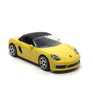 Majorette Porsche 718 Boxster - Yellow Color /Wheels D5S /scale 1/58 (3 inches) no Package