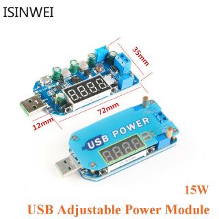 15W 2A USB adjustable buck-boost power supply charging module 5V to 3.3V9V12V24V30V Router DP2