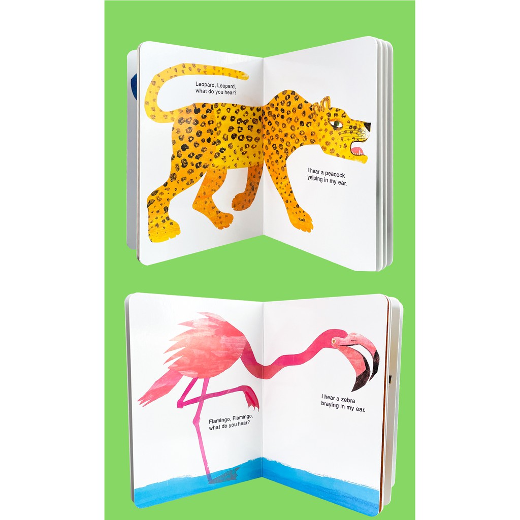 หมีขั้วโลกน้ำตาล / แพนด้า / เด็กหมีคุณเห็นอะไร? หนังสือกระดานหนังสือหนังสือสำหรับเด็กทารก Brown Bear Note:Velcro Sticker Book - รูปที่ 5