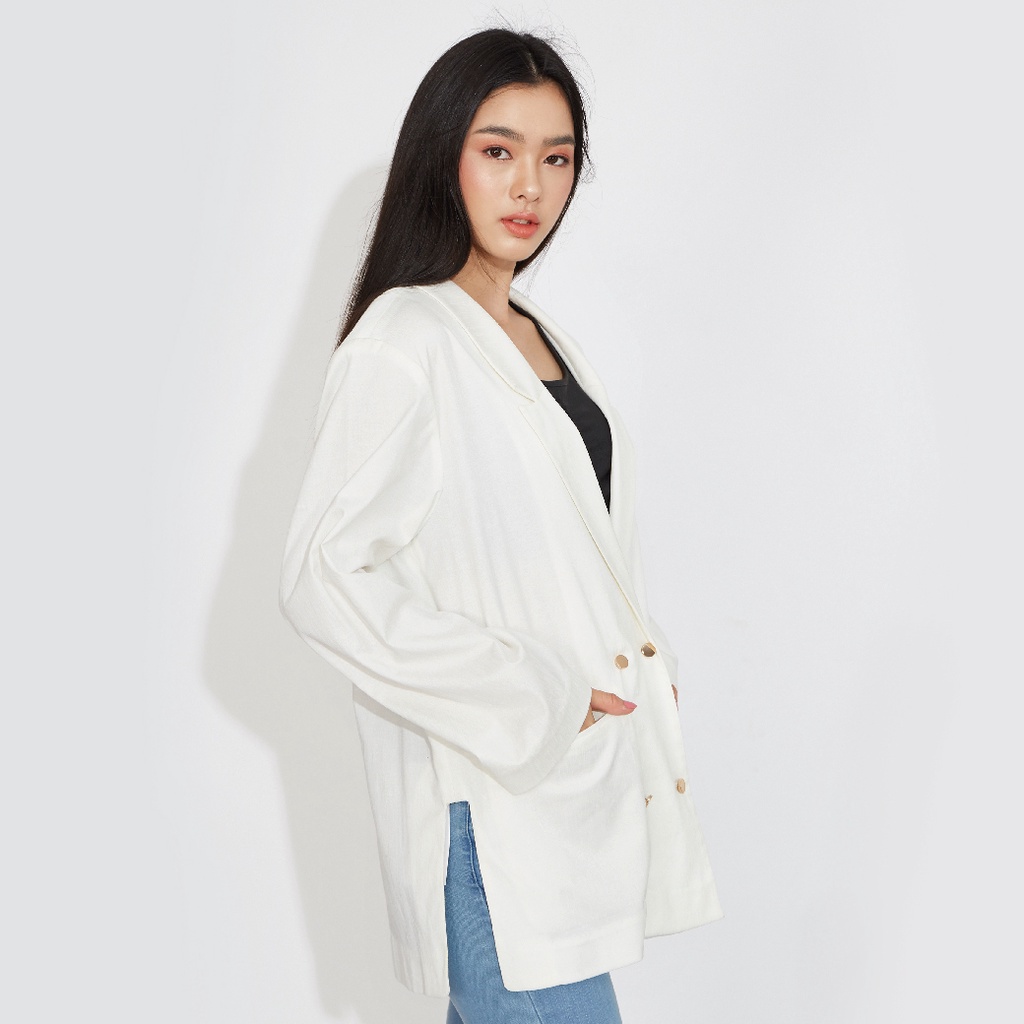 GSP Jacket แจ็คเก็ตผ้าคอตตอนสีขาว  (SU92WH)