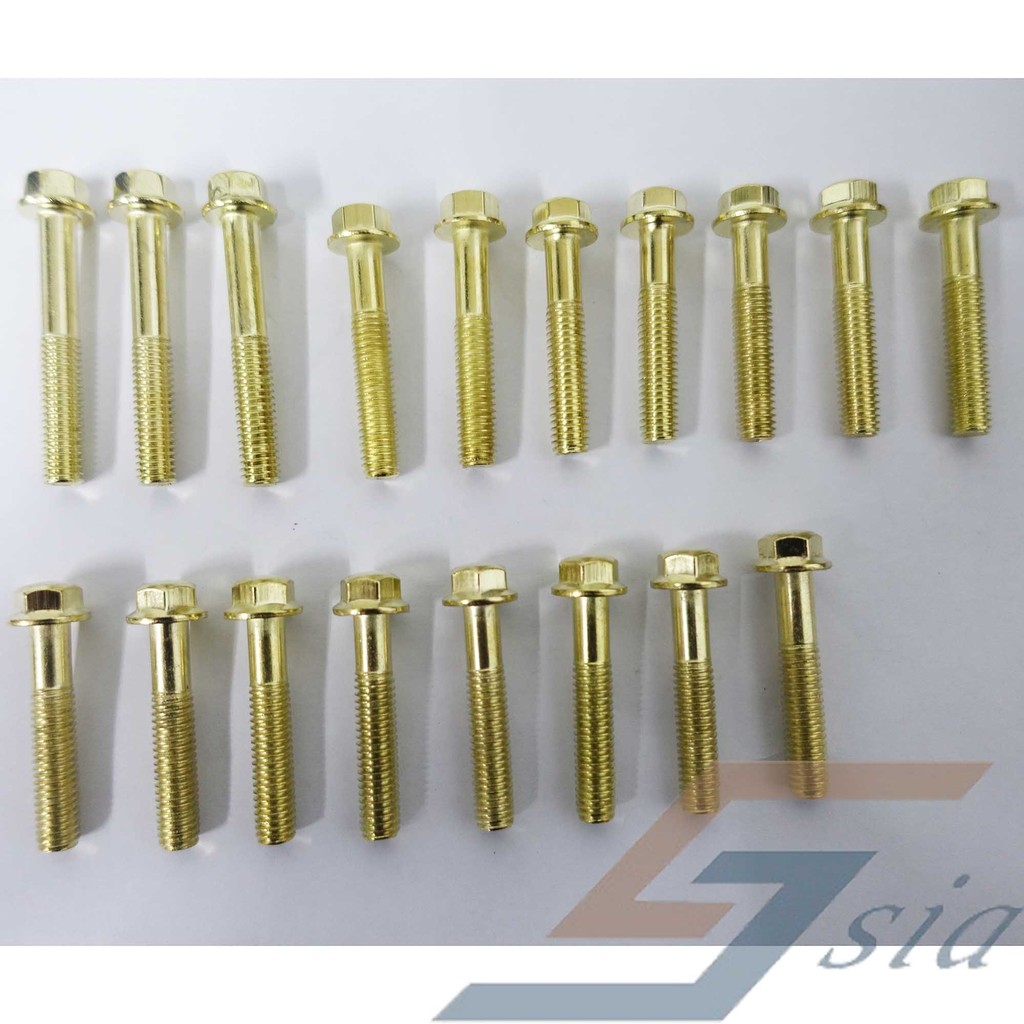 ชุดสกรูเครื่องยนต์ Yamaha RXZ Magnet & Clutch (สีทอง)