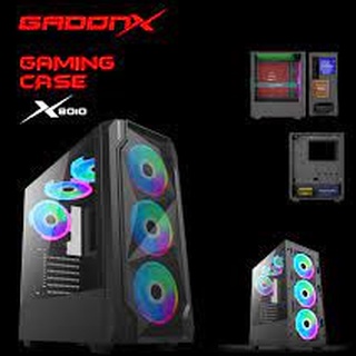 GADONX รุ่นX8010 CASE GAMING เคสคอมพิวเตอร์ *ประกันศูนย์ 1 ปี (**ไม่มีพัดลม**)