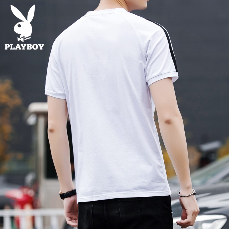 Playboy เสื้อยืดแขนสั้น แฟชั่นฤดูร้อน สำหรับผู้ชาย 2020 #8