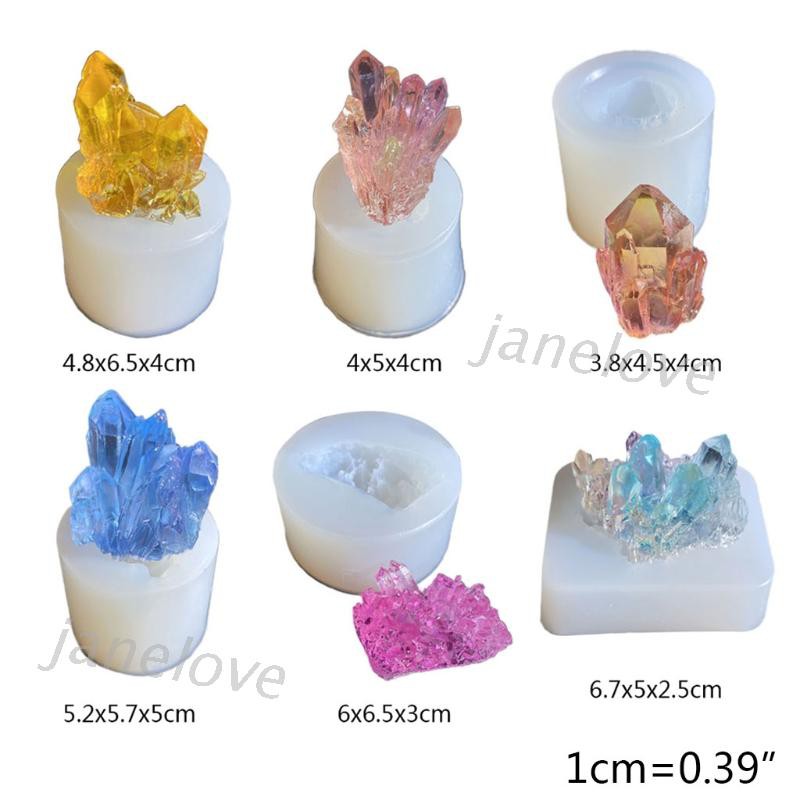 Simulation Original Stone Crystal Cluster Epoxy Resin Mold DIY Silicone Mould