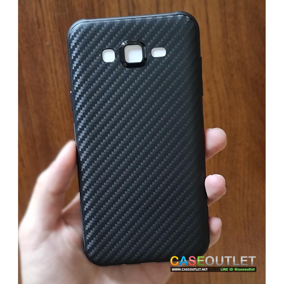 เคส Galaxy J7 2015 J7 core J2 prime TPU ลายคาร์บอน เคฟล่า ดำด้าน ใส่บาง ลดรอยนิ้ว