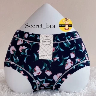1/1 กางเกงใน secret 9908 เอวกลาง ฟรีไซร้ ผ้าลายน่ารัก ลายการ์ตูน ผ้าลื่นๆบางเบา ใส่สบายไม่อับชื้น