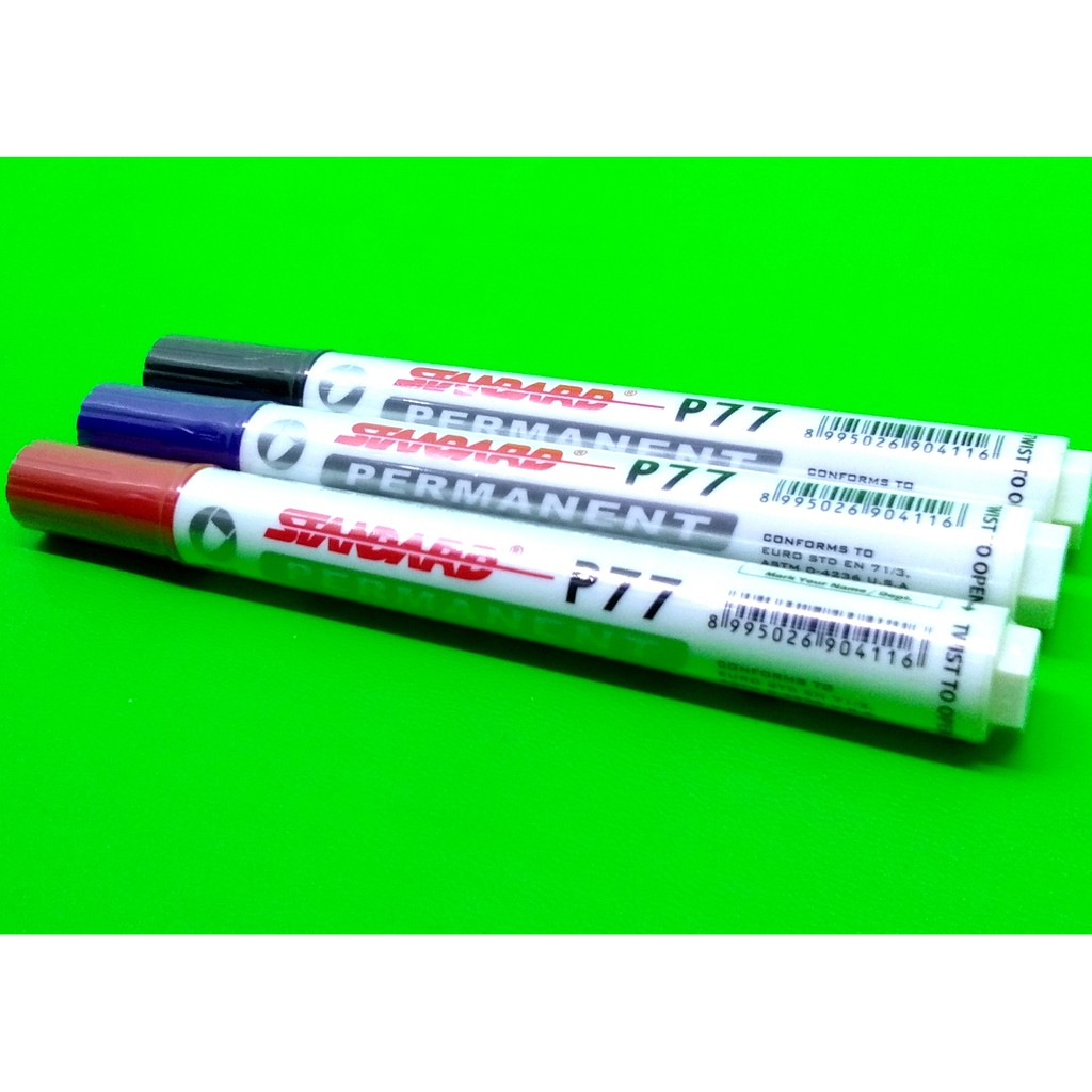 STANDARD P77 ปากกามาร์กเกอร์ถาวร/ชิ้น