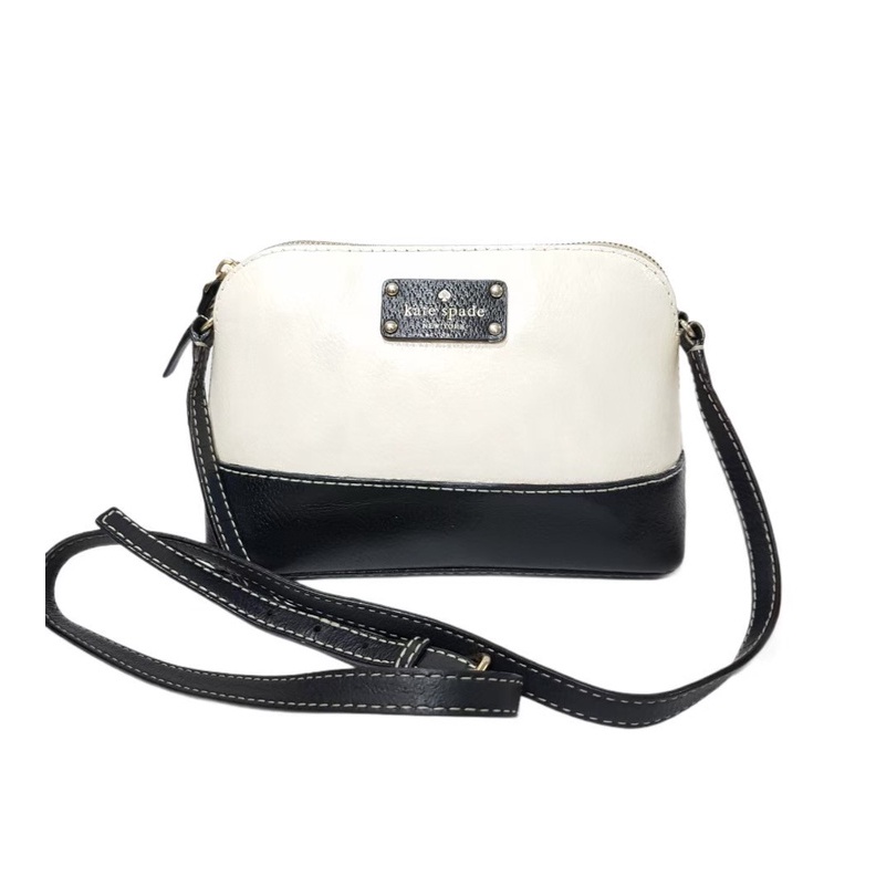 ❤️ กระเป๋า Kate Spade Bay Street Hanna Pebble Black Leather crossbody bag  ❤️สินค้ามือสองของแท้