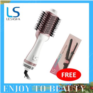 LESASHA หวีไดร์ เป่าผม รุ่น VOLUMIZING HOT AIR STYLER LS1366 ไดร์ตรง เป่าแห้ง / ยกโคน / งุ้มปลาย /ถนอมเส้นผม ให้ผมสวย