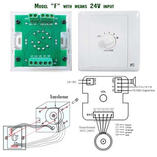 ITC Audio T-13FC/BB ตัวปรับระดับเสียงขนาด 30 วัตต์