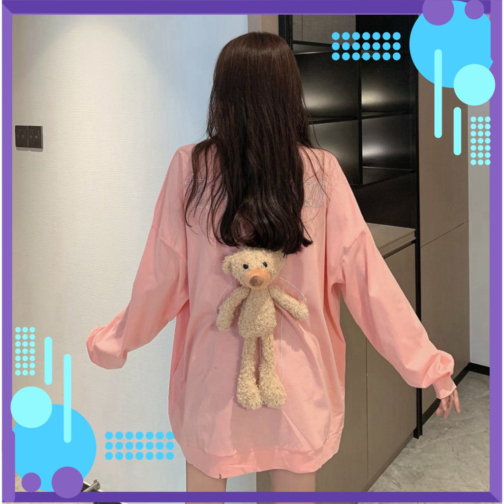 TEDDY BEAR SWEATSHIRT หลายสไตล์ - SWETER 13De Marzo BLACK WHITE PINK BLUE UNISEX [สุดฮอต]