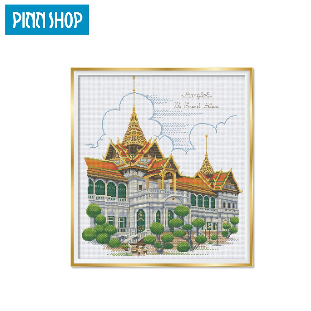 Pinn ชุดปักครอสติช พระที่นั่งจักรีมหาปราสาท 43-C