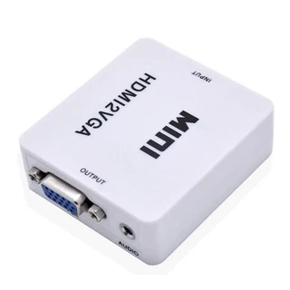 ตัวแปลง Mini เอชดีเอ็มไอ ตัวแปลง HD to VGA กับสายเคเบิ้ล USB 1080P