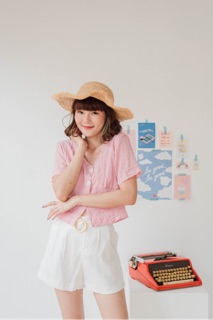 u_morestuff 🔥 Hot Hit Mellow V เสื้อครอปใส่สบาย เหมาะกับ summer สุดไร