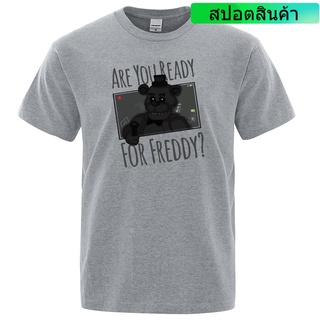 เสื้อยืด ลาย Are You for freddy สําหรับผู้ชาย เสื้อยืด ผ้าฝ้าย พิมพ์ลาย Five Nights At Freddys Inspired Gamers แฟชั่นฤด