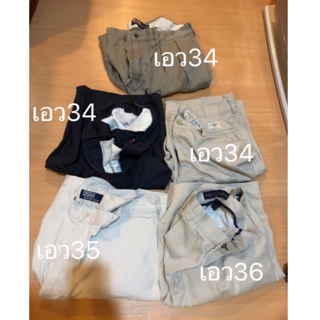 กางเกงขาสั้นแบรนด์มือสอง มีไซร้34-36 มือ2 350 ส่งฟรี มีรูปเพิ่มเติมทุกตัวค่ะ  Tommy guess polo