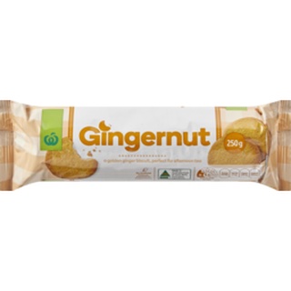 Woolworths  Gingernut Biscuits 250g.