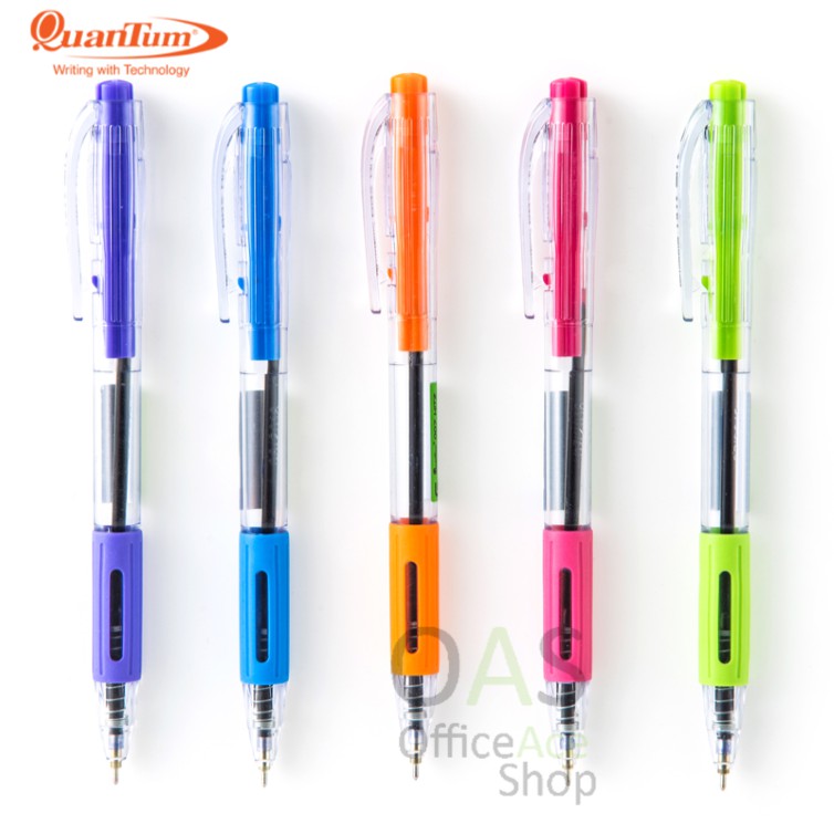 QUANTUM Ballpoint Pen ปากกาลูกลื่น หมึกสีน้ำเงิน 0.7mm #007 HITZ