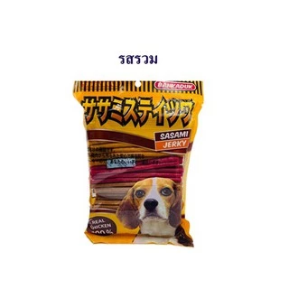 สติ๊กบ้านกระดูก BANKADUK SASAMI JERKY STICK รสรวม, ไก่, ตับ, เนื้อ ชีส ขนาด 500g