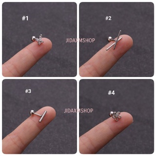 จิวสแตนเลส ก้าน1.2 mm สวยมาก (ราคา 1 ชิ้น)