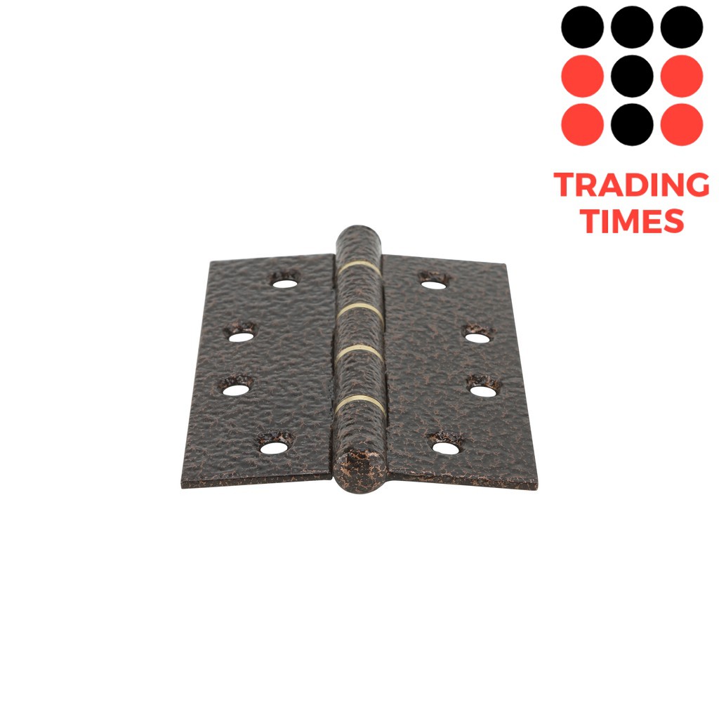 Hafele 489.04.011 บานพับประตู สีน้ำตาลรมดำ 4x3