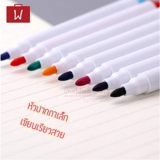 Oneworkstory ปากกาไวท์บอร์ด |ลบได้ มีแปรงลบในตัว ขนาดมินิ พกพาสะดวก| ปากกามาร์คเกอร์ ปากกาเคมี Whiteboard Pen Marker Pen