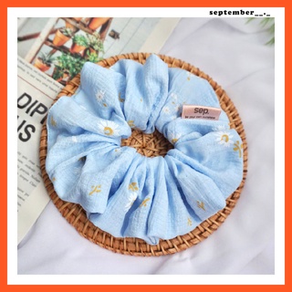 🧵 แฮนเมด 🌼🌷 ไซส์ L  daisy donut scrunchies - ยางรัดผมโดนัท