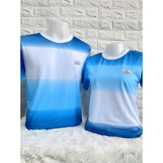 เสื้อครอบครัวเสื้อคู่รักลายมัดย้อมไล่สีน่ารักๆพร้อมส่ง