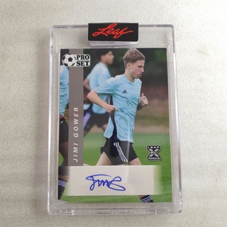 การ์ดลายเซ็น Jimi Gower / Arsenal / Leaf X Rookie  การ์ดฟุตบอล การ์ดนักฟุตบอล ลายเซ็น Topps Panini