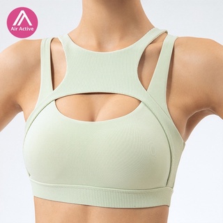 Air Active  [Padded] สปอร์ตบรา ดันทรง ฉลุลาย แฟชั่น สําหรับเล่นโยคะ DS108 YXH