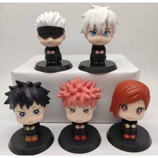 Chamaa โมเดล ฟิกเกอร์  Q Version Jujutsu Kaisen เซต 5 ตัว สูง 8 ซม