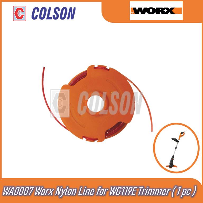 COLSON WORX เปลี่ยน Spool Line/ฝาครอบหมวกไนลอนสายไนลอน 0.065 สําหรับ WG119E หญ้า Trimmer WA0007