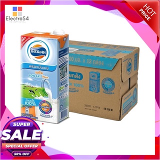 โฟร์โมสต์ นมยูเอชที รสจืดไขมันต่ำ 1000 มล. x 12 กล่องนมพร้อมดื่มForemost UHT Milk Low Fat Plain Flavour 1000 ml x 12 box