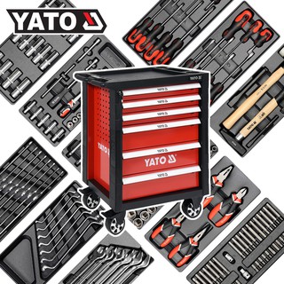 YATO YT-55300 ตู้เครื่องมือ 6 ลิ้นชัก + เครื่องมือ 177 ตัวชุด (รุ่นยอดนิยม)