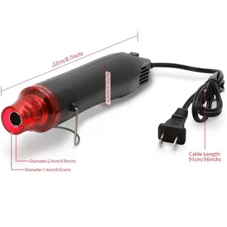 เครื่องเป่าลมร้อน 300W อเนกประสงค์ DIY ไดร์เป่าลมร้อน MINI Handheld Heat Gun