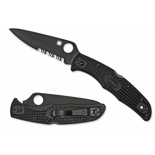 มีดพับ Spyderco Endura 4 FRN Black Blade Combo (C10PSBBK)