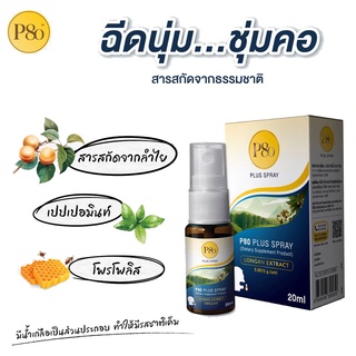 P80 Plus Spray 20ml.สเปรย์สารสกัดลำไย ป้องกันเชื้อไวรัสเกาะในระบบทางเดินหายใจ