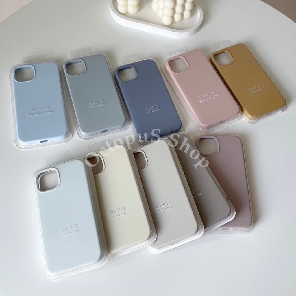 (สำหรับรุ่น 12 - 14promax) เคสซิลิโคนสีพื้น เคสสีล้วน ไม่มีโลโก้ เคสบุกำมะหยี่ ลบรอยปากกาได้ ***พร้อมส่ง***