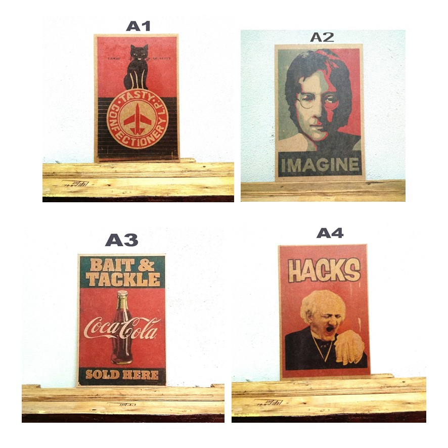 ภาพโปสเตอร์ไม้ โฆษณาเก่า ป้ายไม้ ภาพวินเทจ ชุดที่ 1/3 - รูปที่ 2