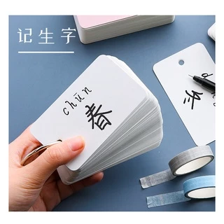 🍍🍍 PK 🍍🍍 flash card หนา แฟลชการ์ด ห่วงแกะได้ สมุดจดศัพท์ กระดาษโน๊ต บันทึกช่วยจำ
