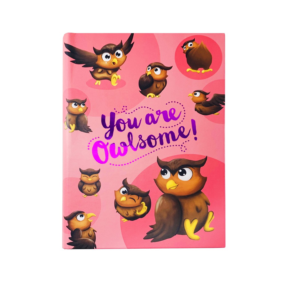 A5 NOTEBOOK JOURNAL with Lines สําหรับวางแผนรายเดือนรายสัปดาห์ประจําวัน - Journal - Owlsome Owls