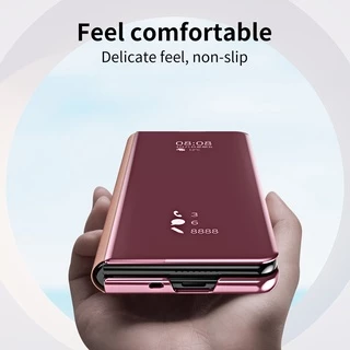 Mirror Clear Case สําหรับ Samsung Galaxy Z Fold8/Fold7/Fold6/5/4/3 Shell Full Protection