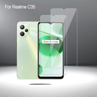 กระจกนิรภัยกันรอยหน้าจอ HD คริสตัล สําหรับ Realme C30 Realme C35 50i 30A 9i 8 5G 7 Pro 8i 7i Realme C21Y C25S C25 C17 2 ชิ้น