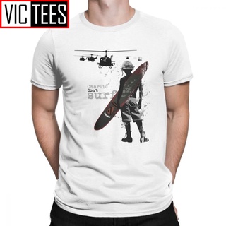 [COD]เสื้อยืด ผ้าฝ้าย พิมพ์ลายกราฟฟิค LYZH Dont Surf Kilgore Vietnam War Surfboard Helicopter Grunge สําหรับผู้ชายS-5XL