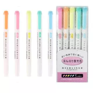 Mildliner ปากกาสี เน้นข้อความ 25 สี