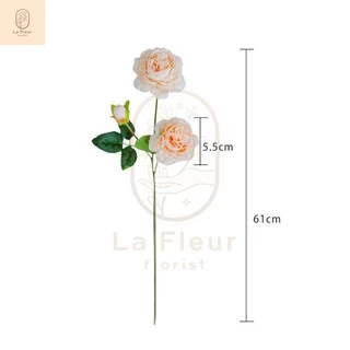 ดอกไม้ประดิษฐ์ ช่อดอกโบตั๋น 3 ดอก 6 สี ดอกไม้ปลอม ดอกโบตั๋นประดิษฐ์ ดอกไม้ประดิษฐ์ ตกแต่งบ้าน ตกแต่งห้อง ใส่แจกัน